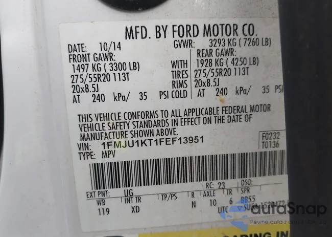 1FMJU1KT1FEF13951: 44356238