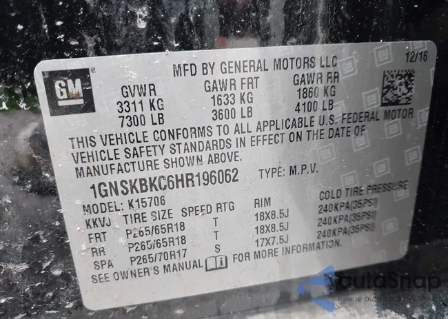 1GNSKBKC6HR196062: 44356302