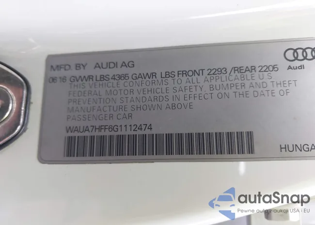 WAUA7HFF6G1112474: 44356372