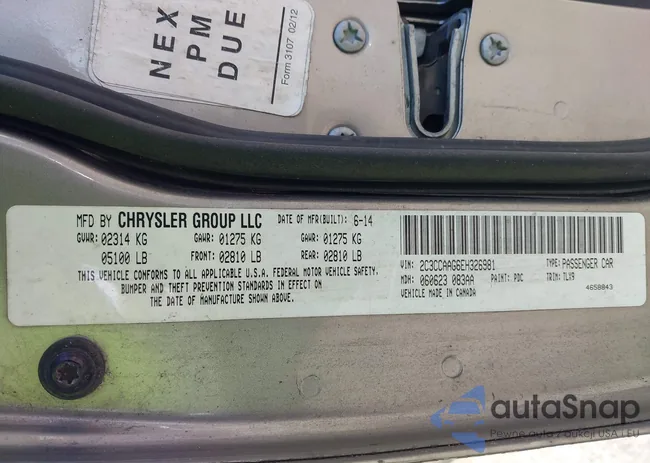 2C3CCAAG6EH326981: 44355839