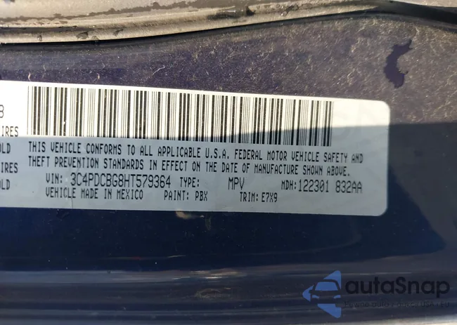 3C4PDCBG8HT579364: 44355909