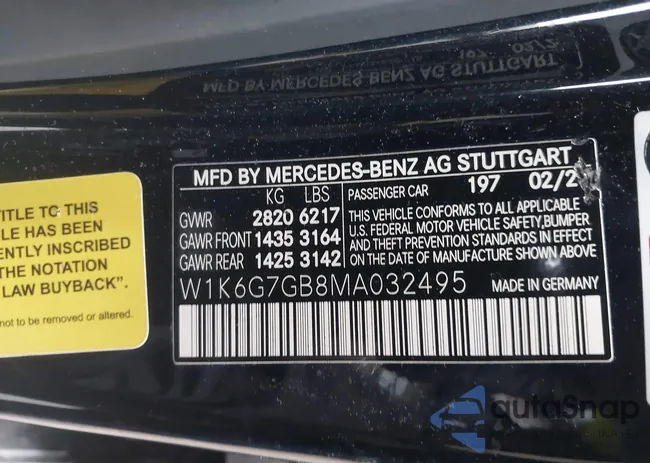 W1K6G7GB8MA032495: 44356997