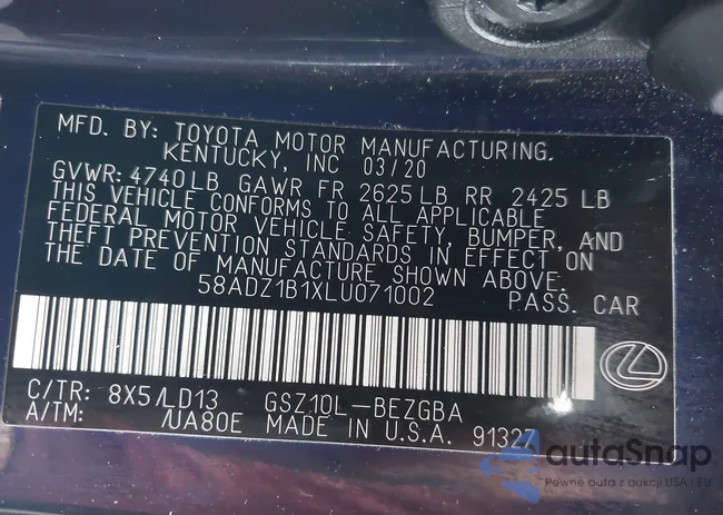 58ADZ1B1XLU071002: 44357082