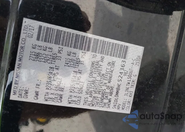 5N1DL0MM8HC524363: 44357257