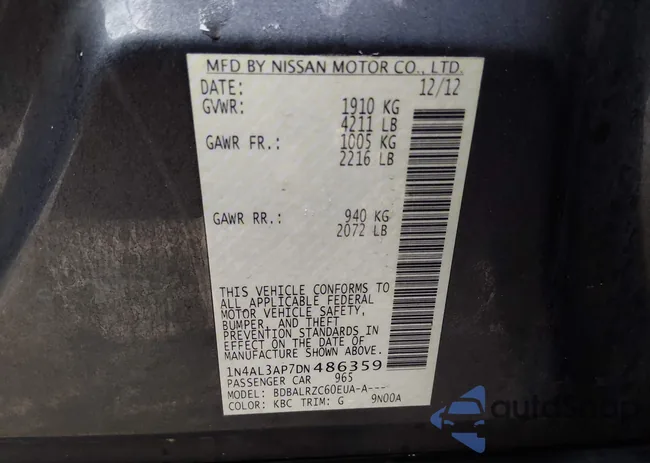 1N4AL3AP7DN486359: 44357263