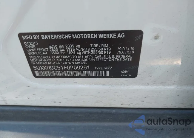 5UXKR0C51F0P09291: 44357281