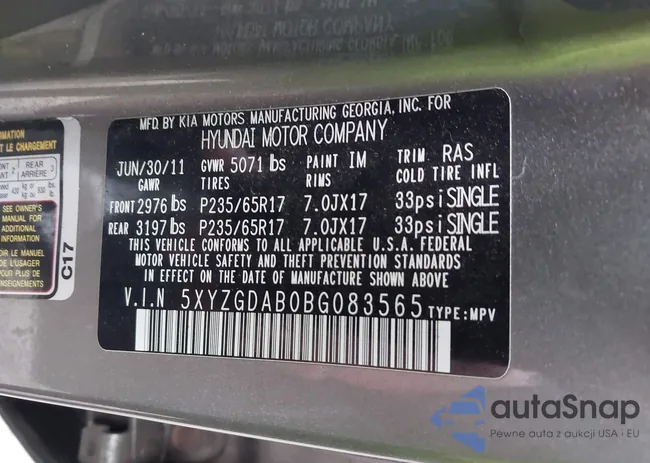 5XYZGDAB0BG083565: 44357295