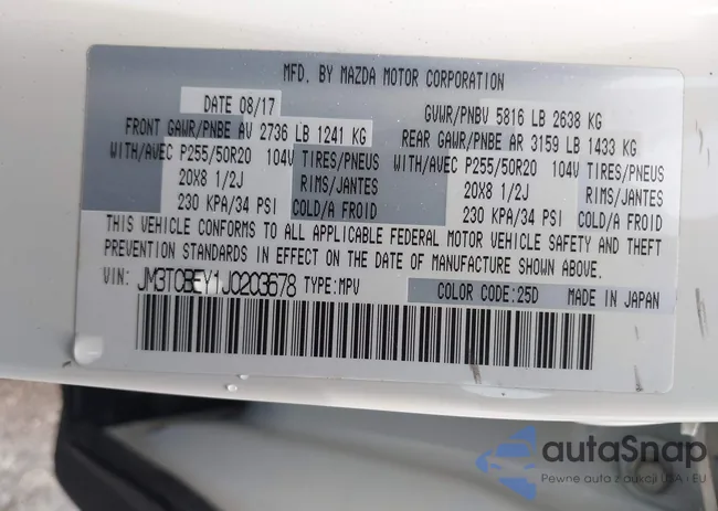 JM3TCBEY1J0203678: 44357368