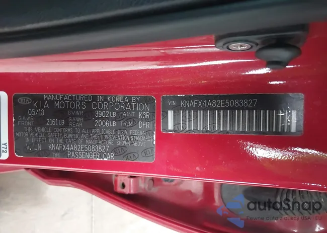 KNAFX4A82E5083827: 44357369