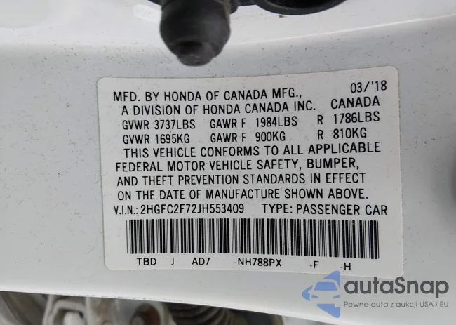 2HGFC2F72JH553409: 44357401