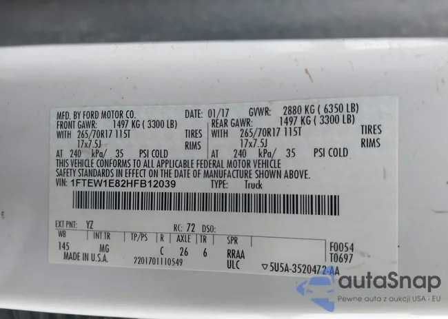 1FTEW1E82HFB12039: 44357442