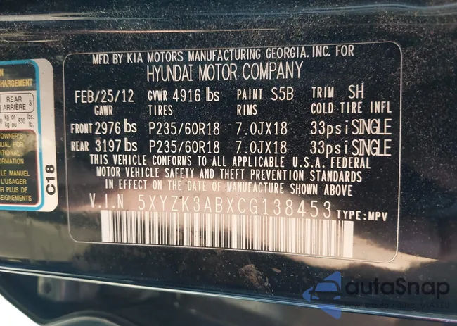 5XYZK3ABXCG138453: 44356558