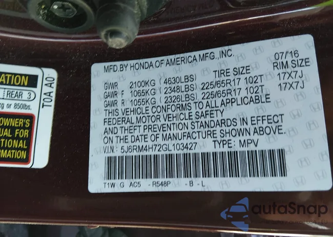 5J6RM4H72GL103427: 44356629