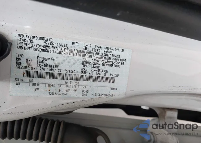 1FAHP3J29CL429128: 44356651