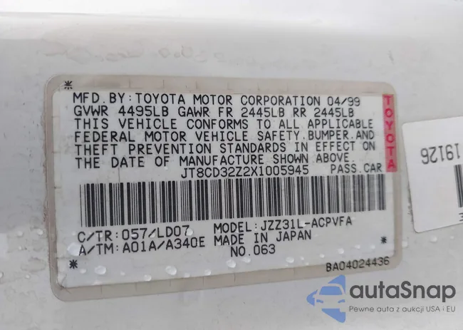 JT8CD32Z2X1005945: 44356692