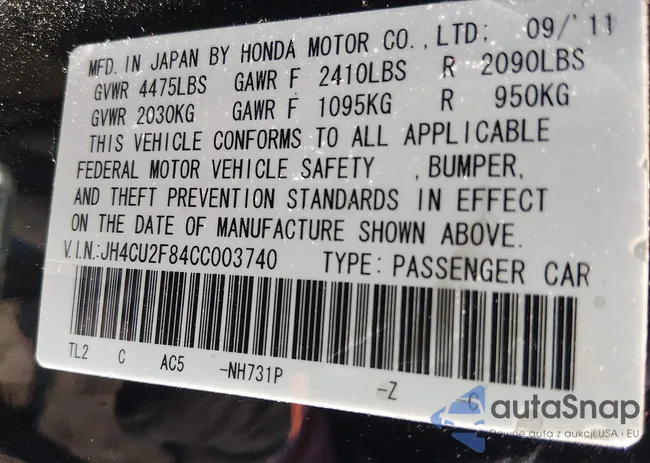 JH4CU2F84CC003740: 44356760