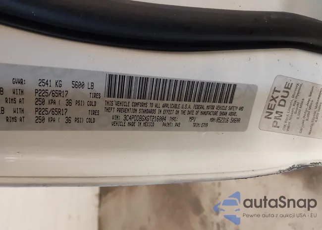 3C4PDDBGXGT216004: 44356814