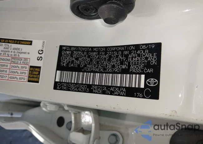 JTDEPRAEXLJ067901: 44356892