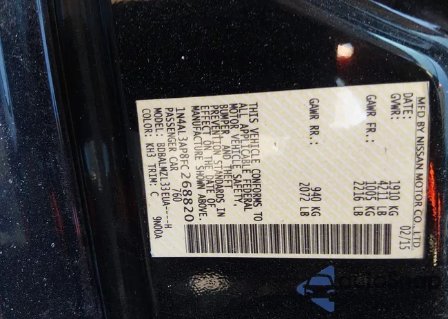 1N4AL3AP8FC268820: 44357960