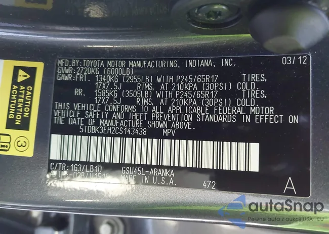 5TDBK3EH2CS143438: 44358025