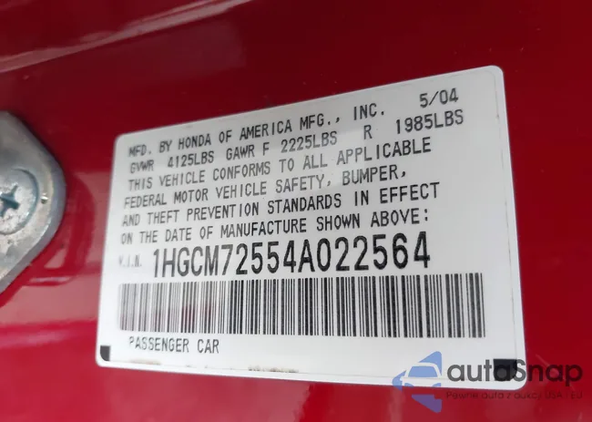 1HGCS12818A019146: 44358101