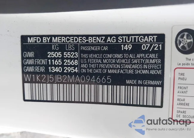 W1K2J5JB2MA094665: 44358239