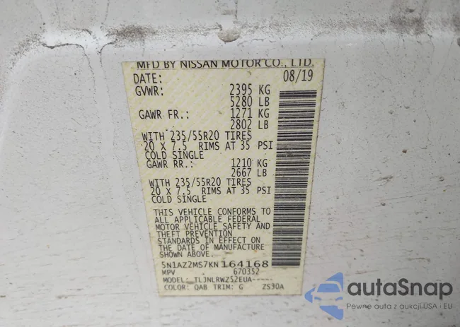 5N1AZ2MS7KN164168: 44358308