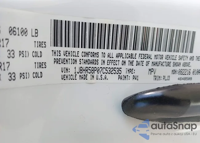 1J8HR58P07C532535: 44358311