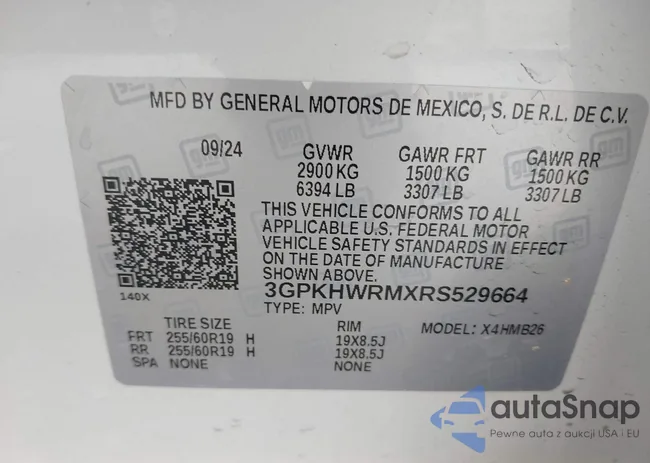 3GPKHWRMXRS529664: 44358341