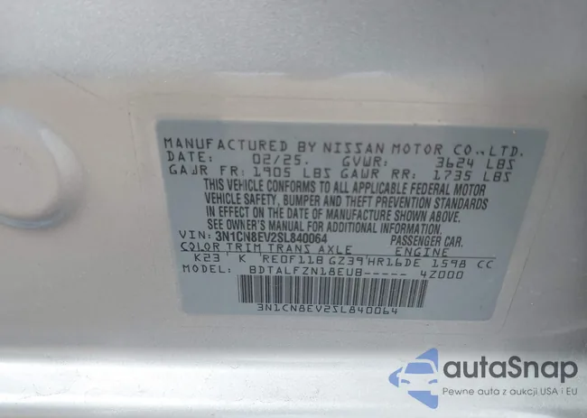 3N1CN8EV2SL840064: 44357539