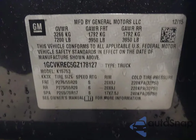 1GCVKREC5GZ178127: 44357574