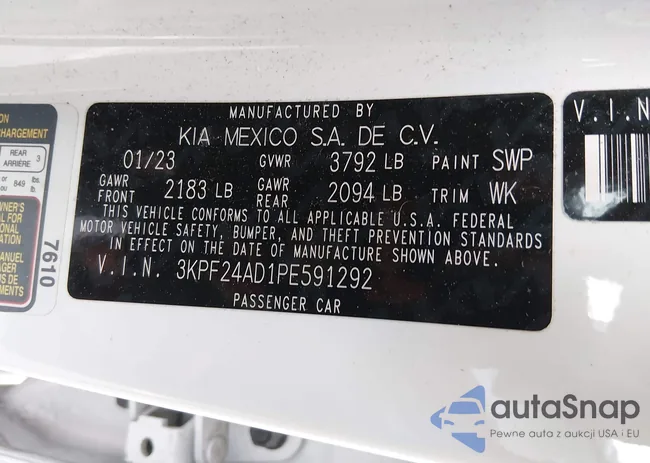 3KPF24AD1PE591292: 44357602