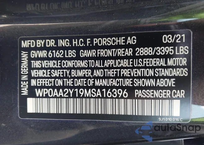 WP0AA2Y19MSA16396: 44357815