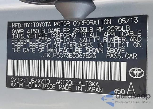 JTKJF5C73E3067523: 44357858