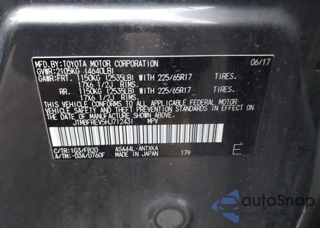 JTMBFREV5HJ712431: 44358973