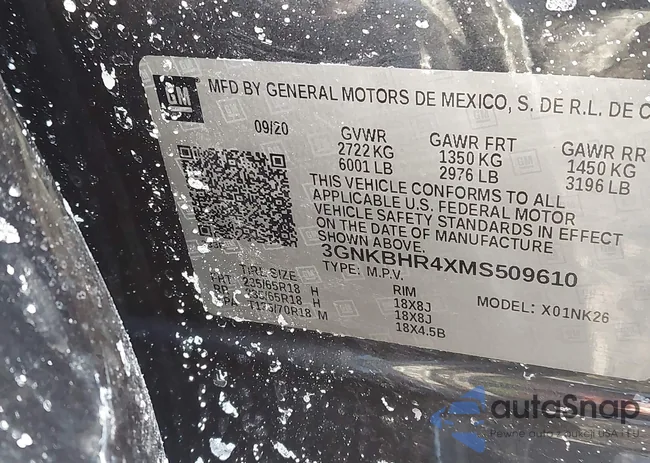 3GNKBHR4XMS509610: 44359088