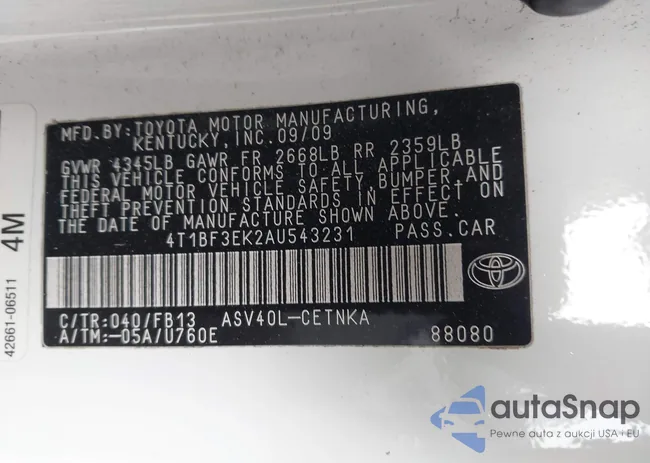 4T1BF3EK2AU543231: 44359155