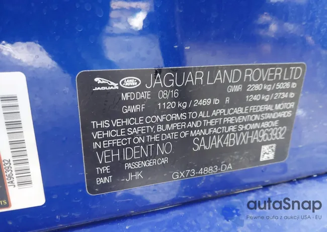 SAJAK4BVXHA963932: 44359238