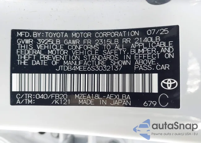 JTDB4MEE6S3032137: 44359385