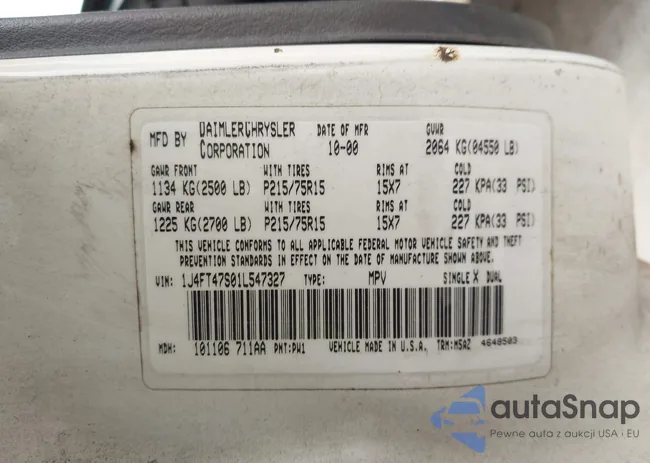 1J4FT47S01L547327: 44359502