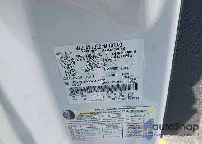 1FTFW1E65BFB79700: 44358594