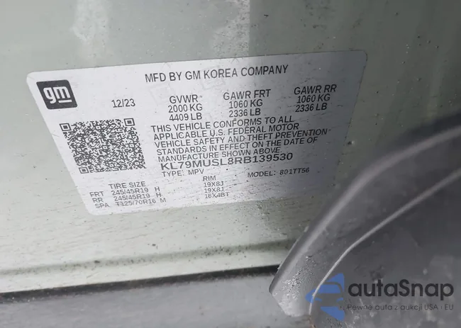 KL79MUSL8RB139530: 44358631