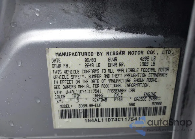 1N4AL11D74C117541: 44358763