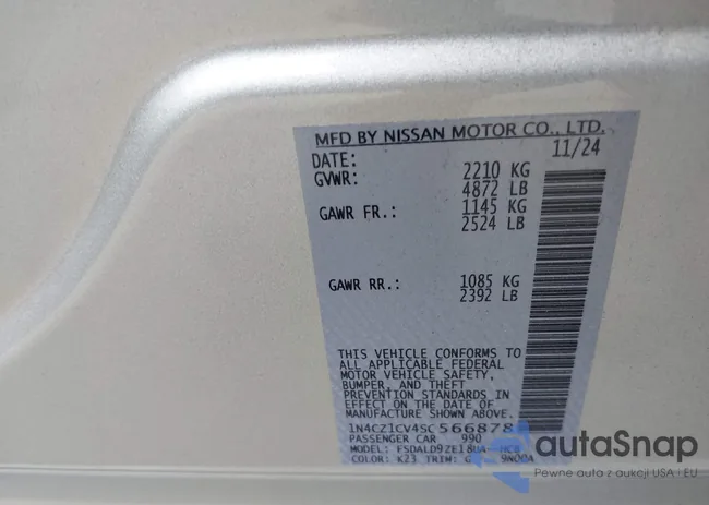 1N4CZ1CV4SC566878: 44358805