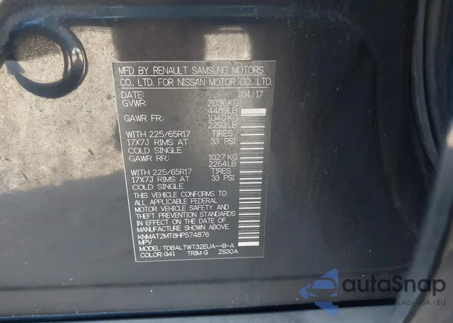 KNMAT2MT8HP574876: 44360035