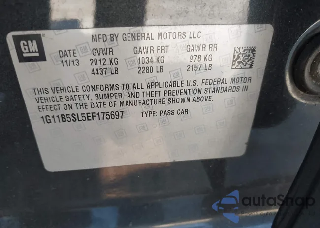 1G11B5SL5EF175697: 44360051