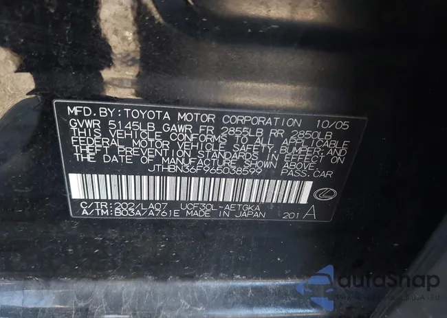 JTHBN36F965038599: 44360060