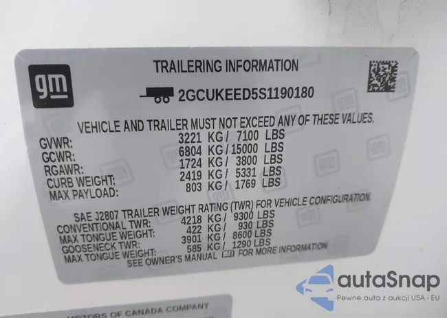 2GCUKEED5S1190180: 44360113