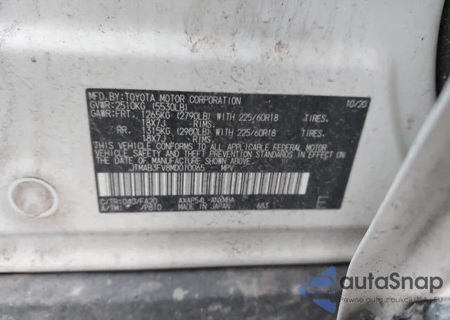 JTMAB3FV8MD010065: 44360138