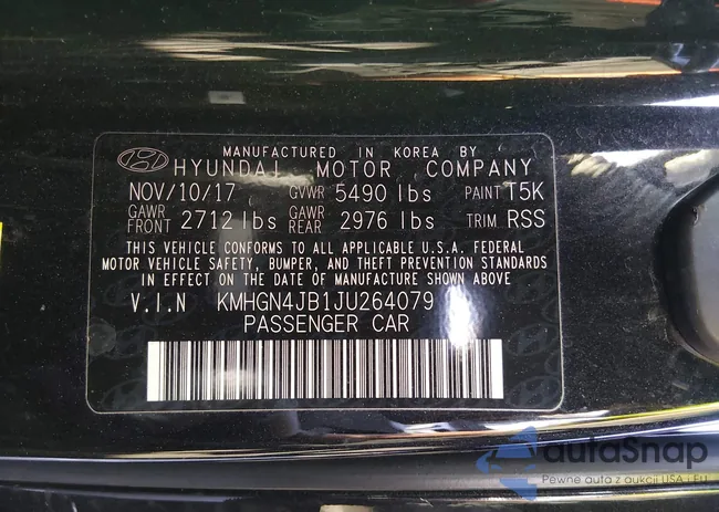 KMHGN4JB1JU264079: 44360153